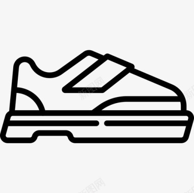 跑鞋活力生活方式9直线型图标图标