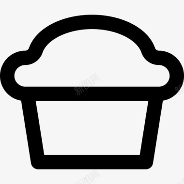 松饼食物47直系图标图标