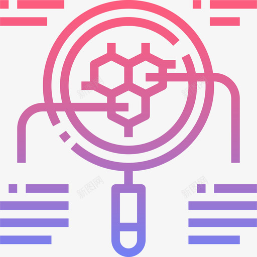 细胞科学50线性梯度图标svg_新图网 https://ixintu.com 科学50 线性梯度 细胞