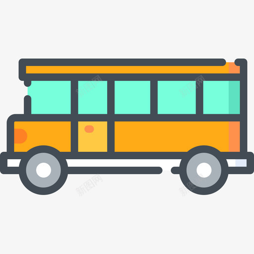 巴士旅游应用程序10双色图标svg_新图网 https://ixintu.com 双色 巴士 旅游应用程序10