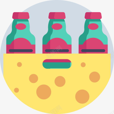 啤酒派对和庆祝10平淡图标图标