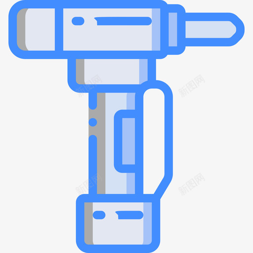 钻头工业39蓝色图标svg_新图网 https://ixintu.com 工业39 蓝色 钻头