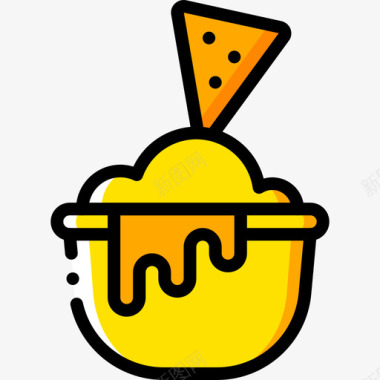 玉米片美食3黄色图标图标