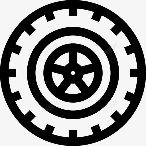 轮胎运输79线性图标svg_新图网 https://ixintu.com 线性 轮胎 运输79