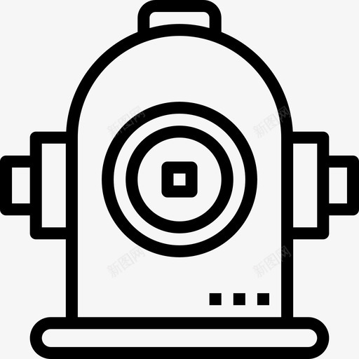 消防栓救援5线性图标svg_新图网 https://ixintu.com 救援5 消防栓 线性