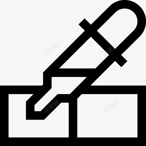 吸管编辑3线性图标svg_新图网 https://ixintu.com 吸管 线性 编辑设计3
