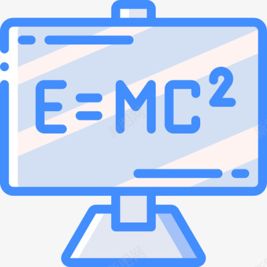 爱因斯坦物理学5蓝色图标图标