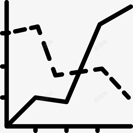 折线图业务193线颜色图标svg_新图网 https://ixintu.com 业务193 折线图 线颜色