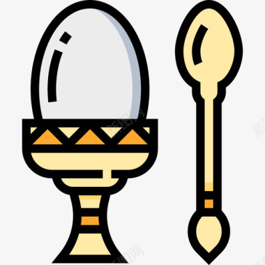 煮鸡蛋快餐34原色图标图标