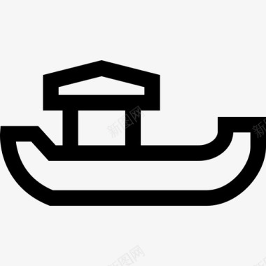 泰国8号船直线型图标图标