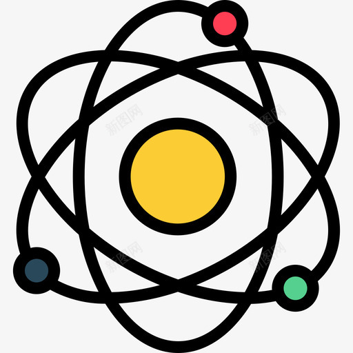 原子教育111线性颜色图标svg_新图网 https://ixintu.com 原子 教育111 线性颜色