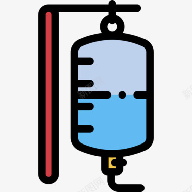 静脉注射急救20线性颜色图标图标