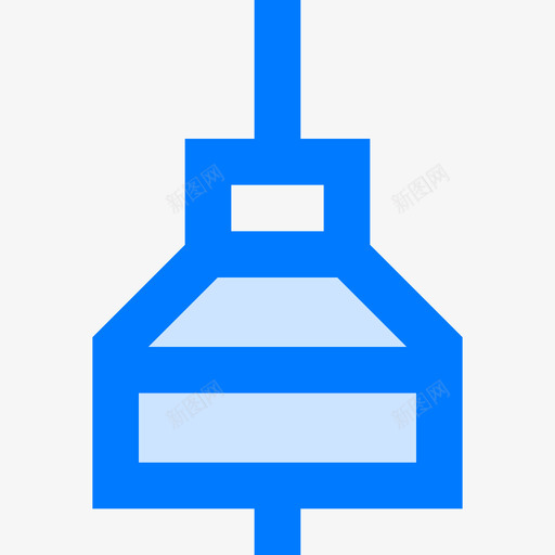 客厅灯蓝色图标svg_新图网 https://ixintu.com 客厅灯 蓝色