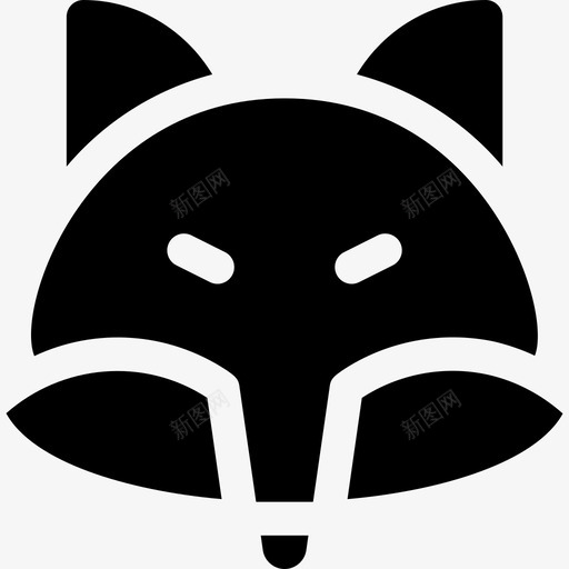 狐狸北极2填充图标svg_新图网 https://ixintu.com 北极2 填充 狐狸