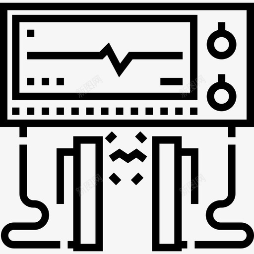 除颤器医疗器械10线性图标svg_新图网 https://ixintu.com 医疗器械10 线性 除颤器