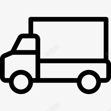 运输卡车建筑和工具2线性图标图标
