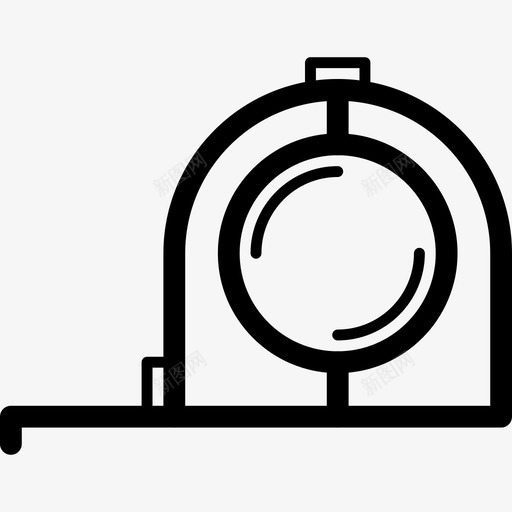 卷尺结构48线性图标svg_新图网 https://ixintu.com 卷尺 线性 结构48
