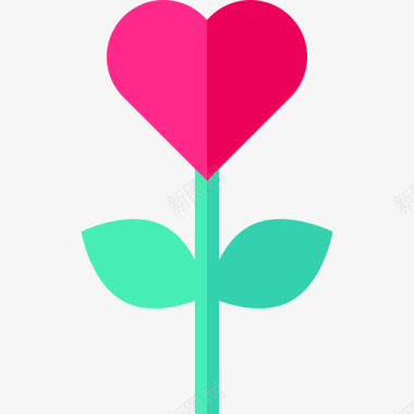 花园人际关系和情感4平面图标图标