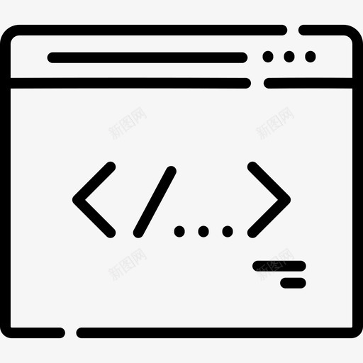编码web开发22线性图标svg_新图网 https://ixintu.com web开发22 线性 编码