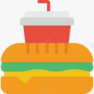 汉堡快餐41无糖图标图标