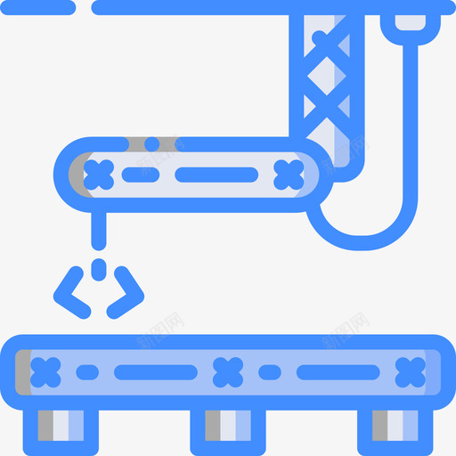 机械臂工业39蓝色图标svg_新图网 https://ixintu.com 工业39 机械臂 蓝色
