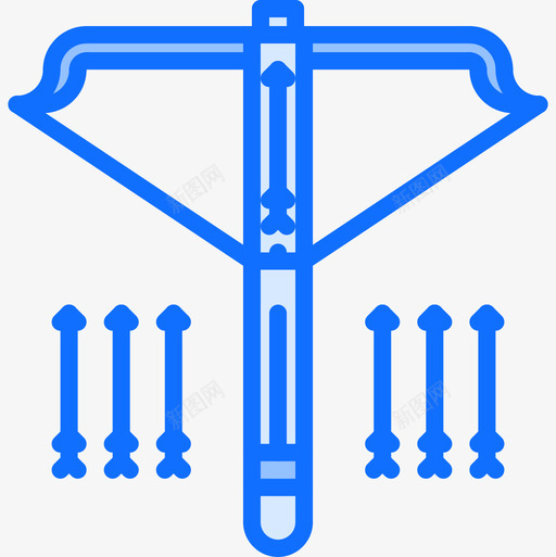 弩童话5蓝色图标svg_新图网 https://ixintu.com 弩 童话5 蓝色