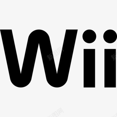 Wii视频游戏徽标6填充图标图标