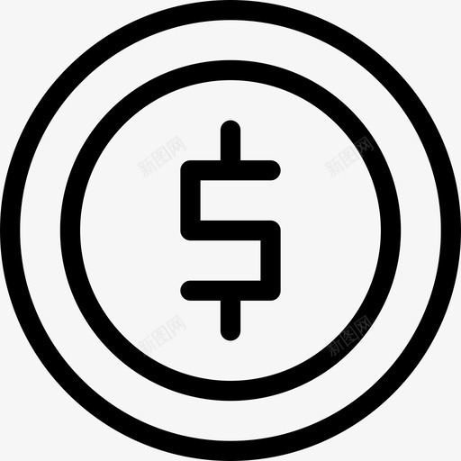 硬币奖励25直系图标svg_新图网 https://ixintu.com 奖励25 直系 硬币