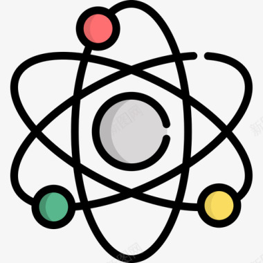 科学回到学校47线性颜色图标图标