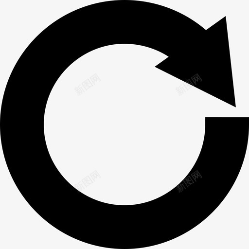 圆形箭头循环使用3填充图标svg_新图网 https://ixintu.com 圆形箭头 填充 循环使用3