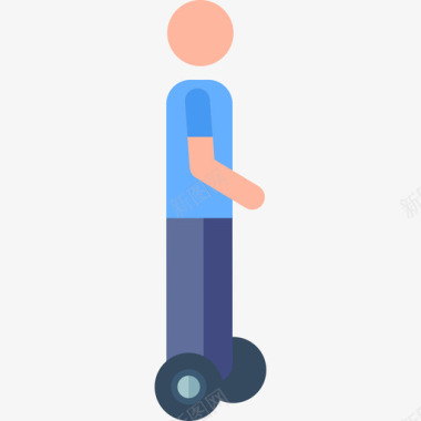 赛格威13号自动平衡电动滑板车彩色图标图标