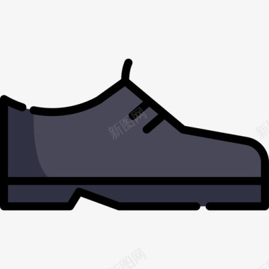 鞋衣服74线性颜色图标图标