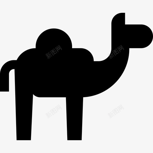 骆驼沙漠2填充图标svg_新图网 https://ixintu.com 填充 沙漠2 骆驼