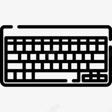键盘mac设备线性图标图标