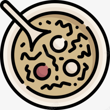 雪耳汤中餐9原色图标图标