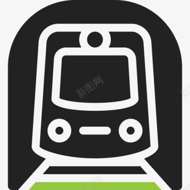 地铁运输44已填充图标图标