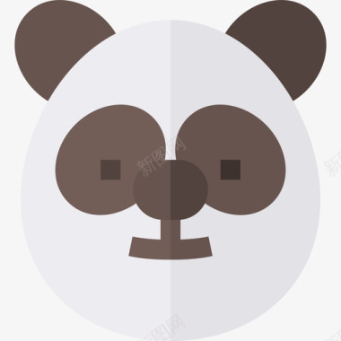 熊猫民间组织公寓图标图标