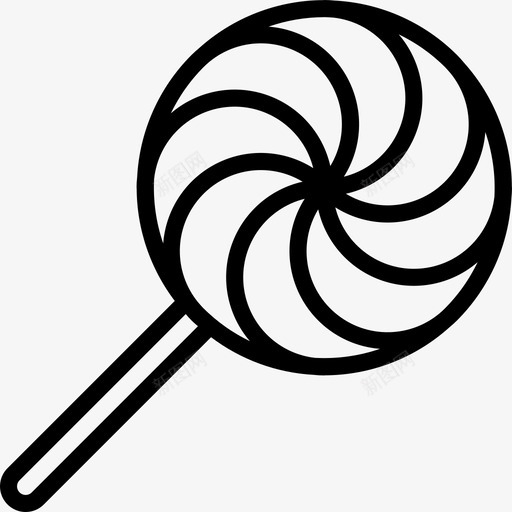 棒棒糖甜品店3直线型图标svg_新图网 https://ixintu.com 棒棒糖 甜品店3 直线型