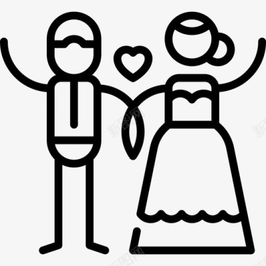 新婚夫妇家庭生活16岁直系图标图标