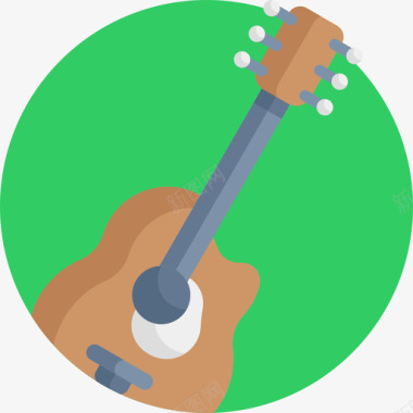 吉他音乐节29平版图标图标