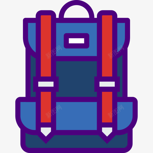 背包运动73线性颜色图标svg_新图网 https://ixintu.com 线性颜色 背包 运动73