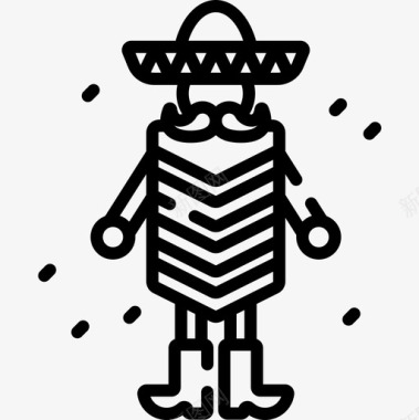 墨西哥人游行4直系图标图标