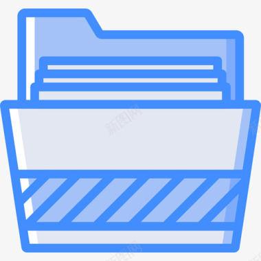 文件夹essentials14蓝色图标图标
