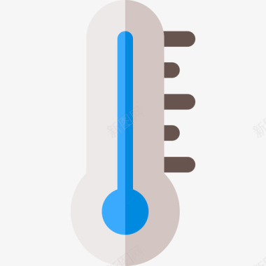 温度计可再生能源15扁平图标图标