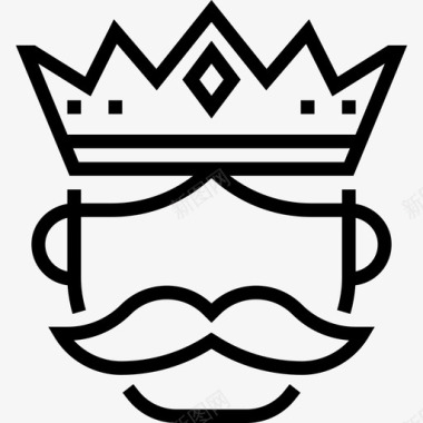国王游戏元素2直线图标图标