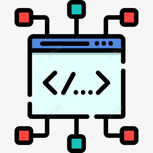 编码网页开发23线颜色图标svg_新图网 https://ixintu.com 线颜色 编码 网页开发23