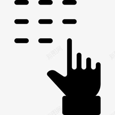 键盘触摸手势5填充图标图标