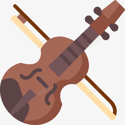 中提琴乐器12平调图标svg_新图网 https://ixintu.com 中提琴 乐器12 平调