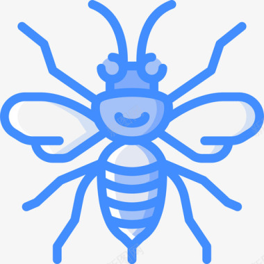 黄蜂自然51蓝色图标图标
