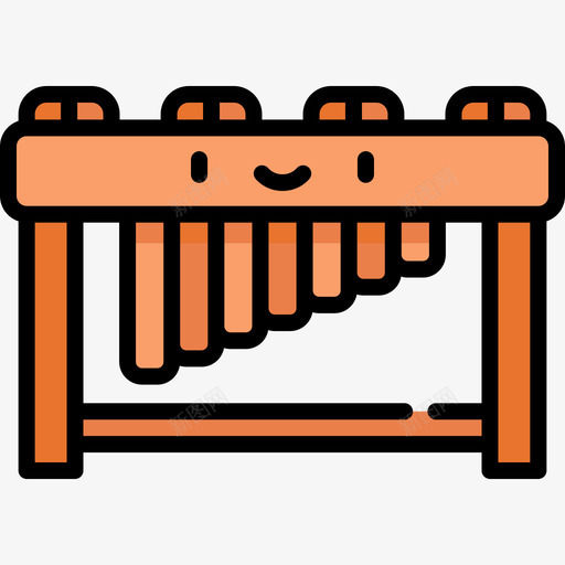 木琴乐器16线性颜色图标svg_新图网 https://ixintu.com 乐器16 木琴 线性颜色